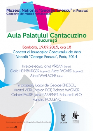 Concert al laureaților Concursului de Artă Vocală “George Enescu”, Paris, 2014